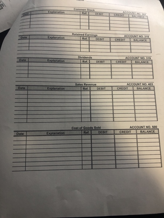 the heading "General Journal prepare the Journal Entries for the October transactions