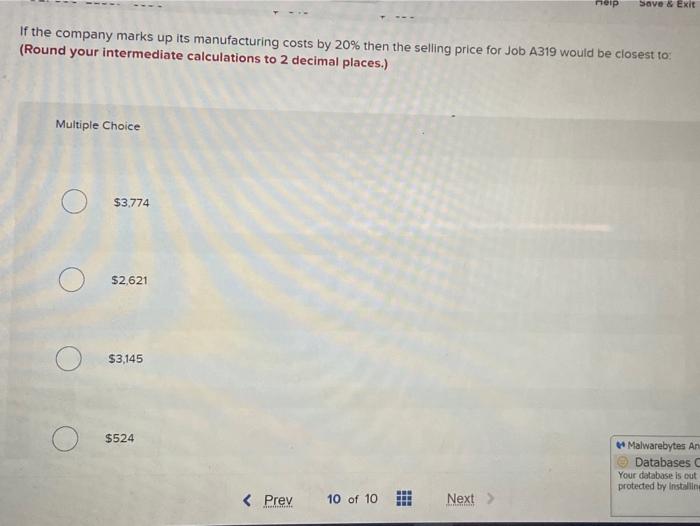 two production departments, Milling and Customizing. The company uses a job-order costing