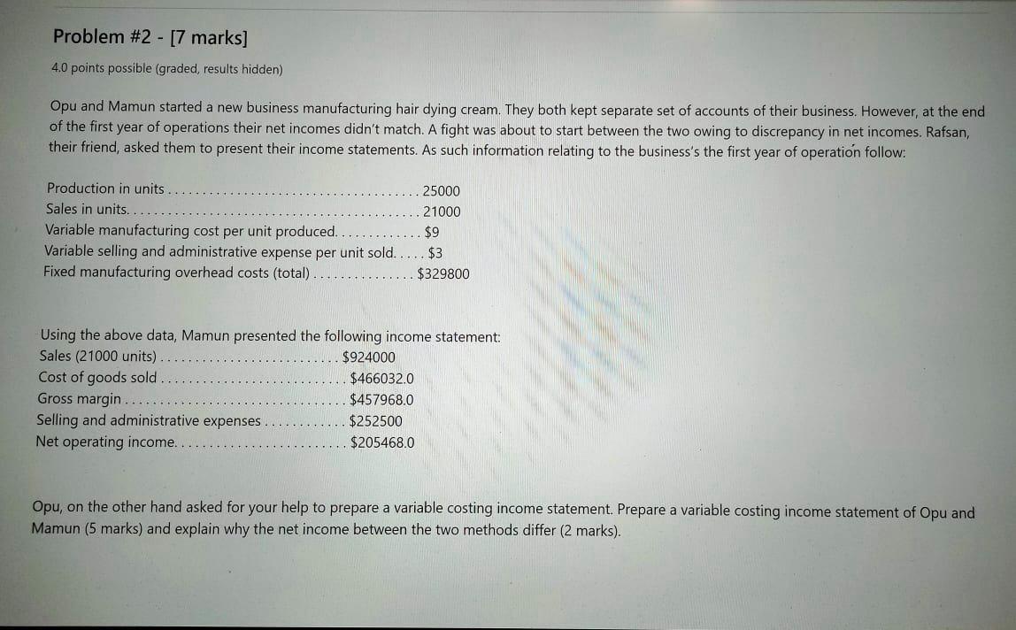 Please type the answer. Don't give an answer in notebook Problem #2