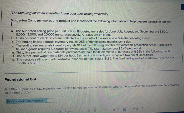 LO8-9, LO8-10) [The following information applies to the questions displayed below) Morganton