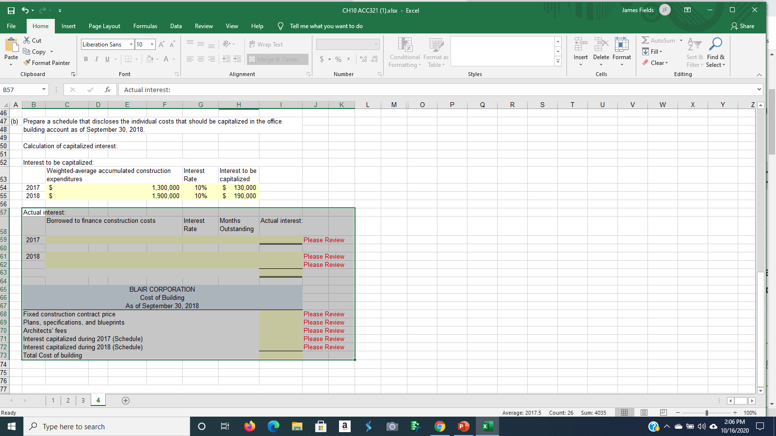 Page Layout Formulas Data Review View Help Tell me what you want