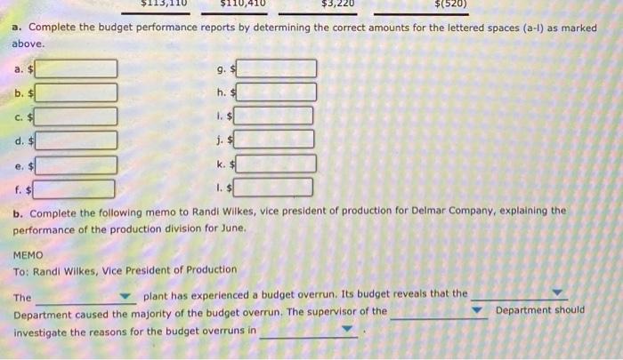 for Delmar Company, a manufacturer of light duty motors, follow: Delmar Company