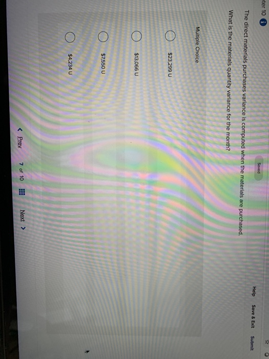 established for a particular product: Standard quantity per unit of output Standard