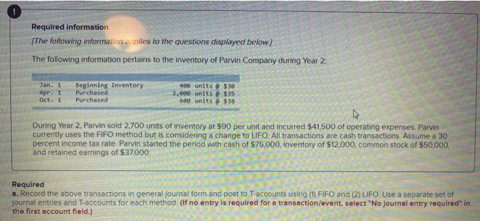  Please create the same tables for the LIFO method. Thank you.