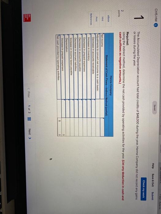 1 For the year just completed, Hanna Company had net income of