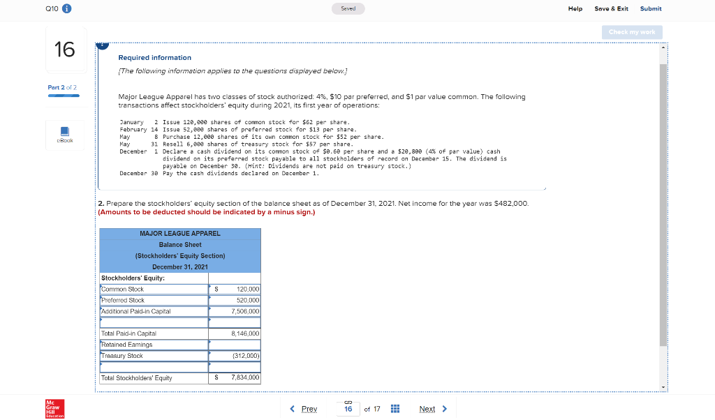 Retained earnings? Q10 0 Seved Help Save & Exit Submit Check my