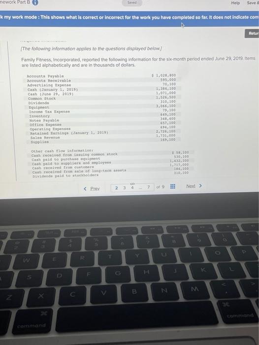  mework Part 8 Help Save k my work mode: This shows