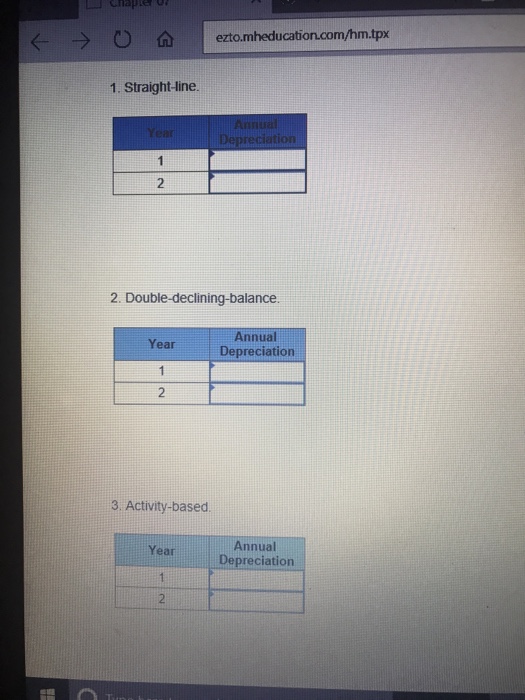 a delivery van for $34,400. Speedy estimates that at the end of