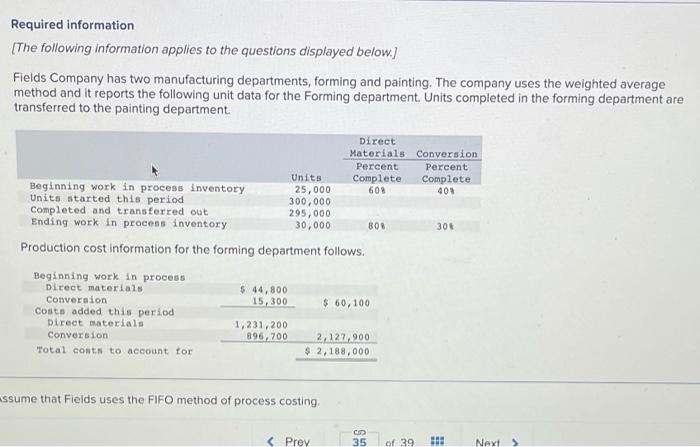 i need help on this problem. Required information The following information applies