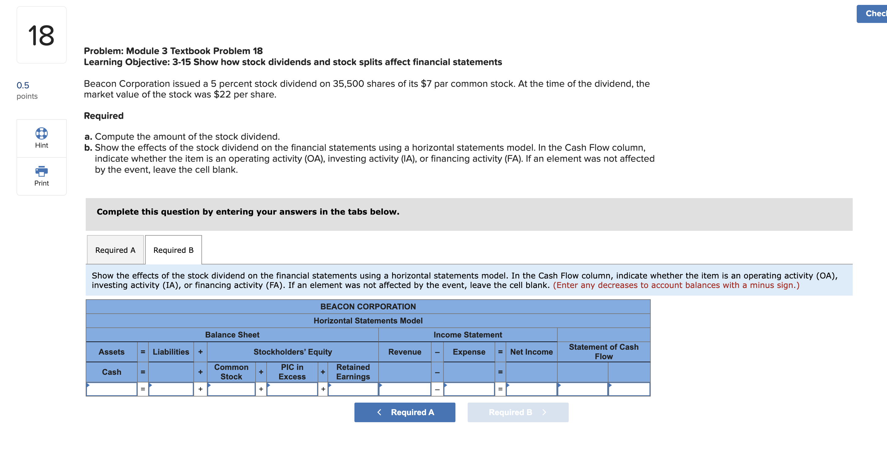  Problem: Module 3 Textbook Problem 18 Learning Objective: 3-15 Show how
