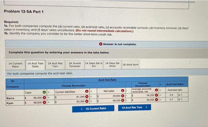 to the questions displayed below) Summary information from the financial statements of