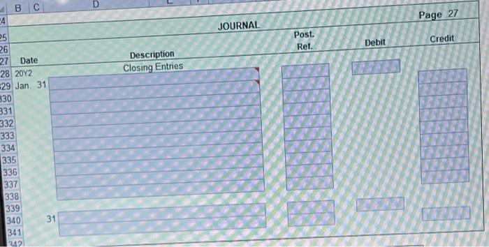 31 Balance v 97 98 99 Accumulated Depreciation Equipment 7,500 16 Balance