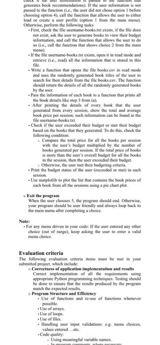 (5 - 10) random book recommendations from a file. Based on the