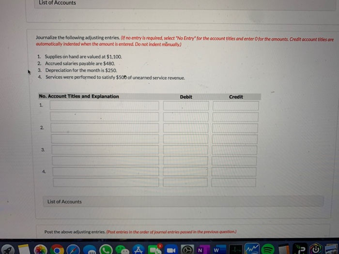 salaries payable. 10 Received $1,800 cash from customers in payment of account.