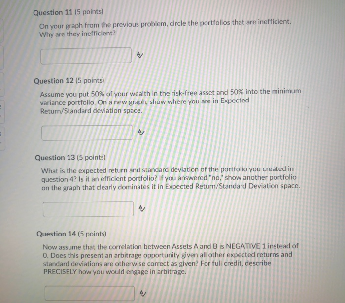 following question using this information, UNLESS SPECIFICALLY instructed otherwise. Expected Return Standard