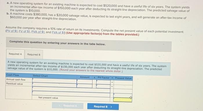  a. A new operating system for an existing machine is expected