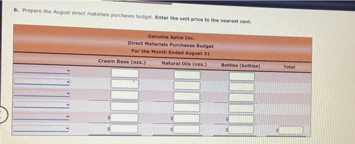 data presented in Port A and use answers from Part A when