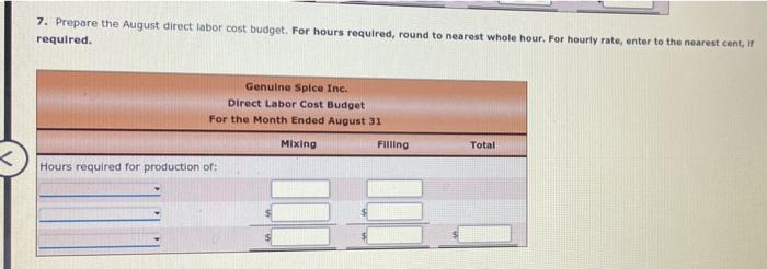 completing this section, Genuine Spice Inc, began operations on January 1 of