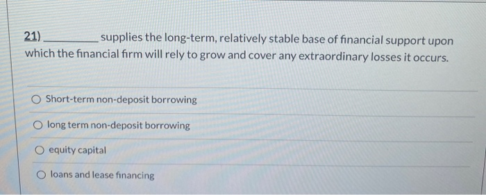  pleade complete both 21) supplies the long-term, relatively stable base of