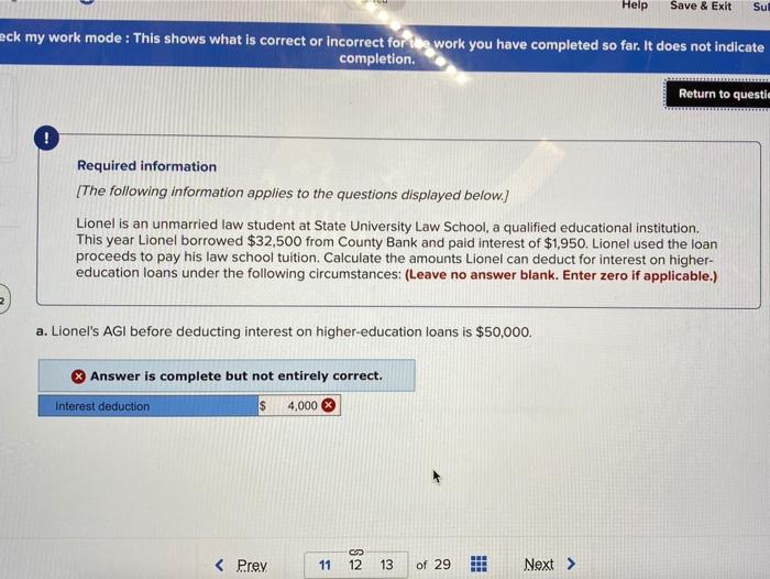  Help Save & Exit Sul eck my work mode : This