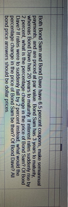  PLEASE ANSWER WITH EXCEL FORMULAS. I NEED HELP FIRGURING OUT THE