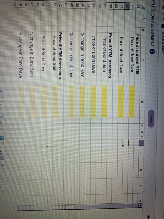 years to maturity, whereas Bond Dave has 20 years to maturity. If