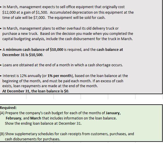 Sweetwater Candy Company is preparing its budget for next year and has
