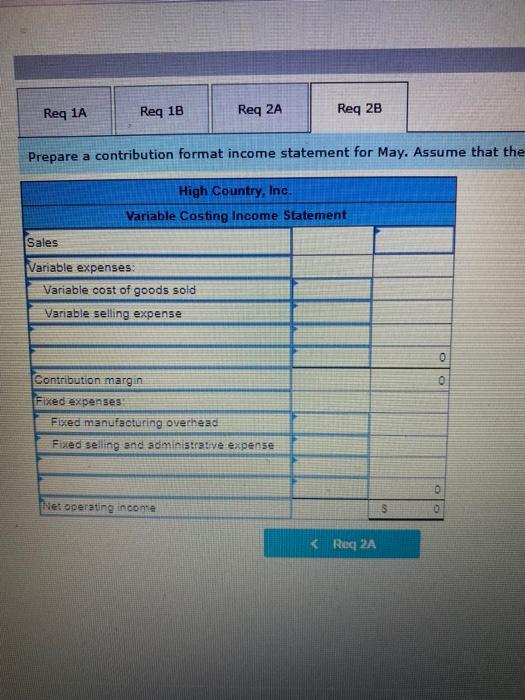 Need help on 2B thank you! Req 1A Req 18 Req 2A