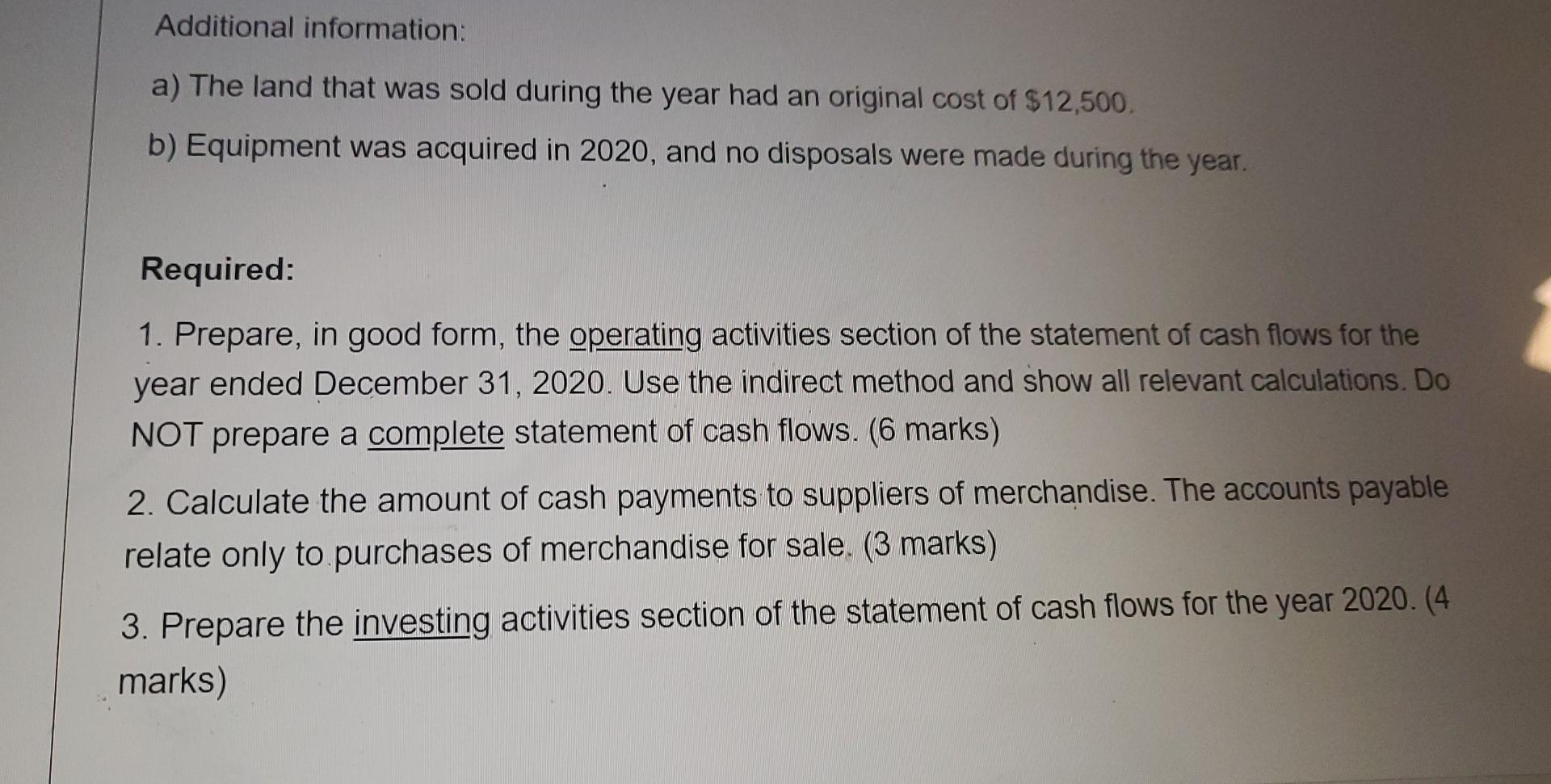 to Lobo Inc as at December 31: 2019 LOBO INC. Comparative Statement