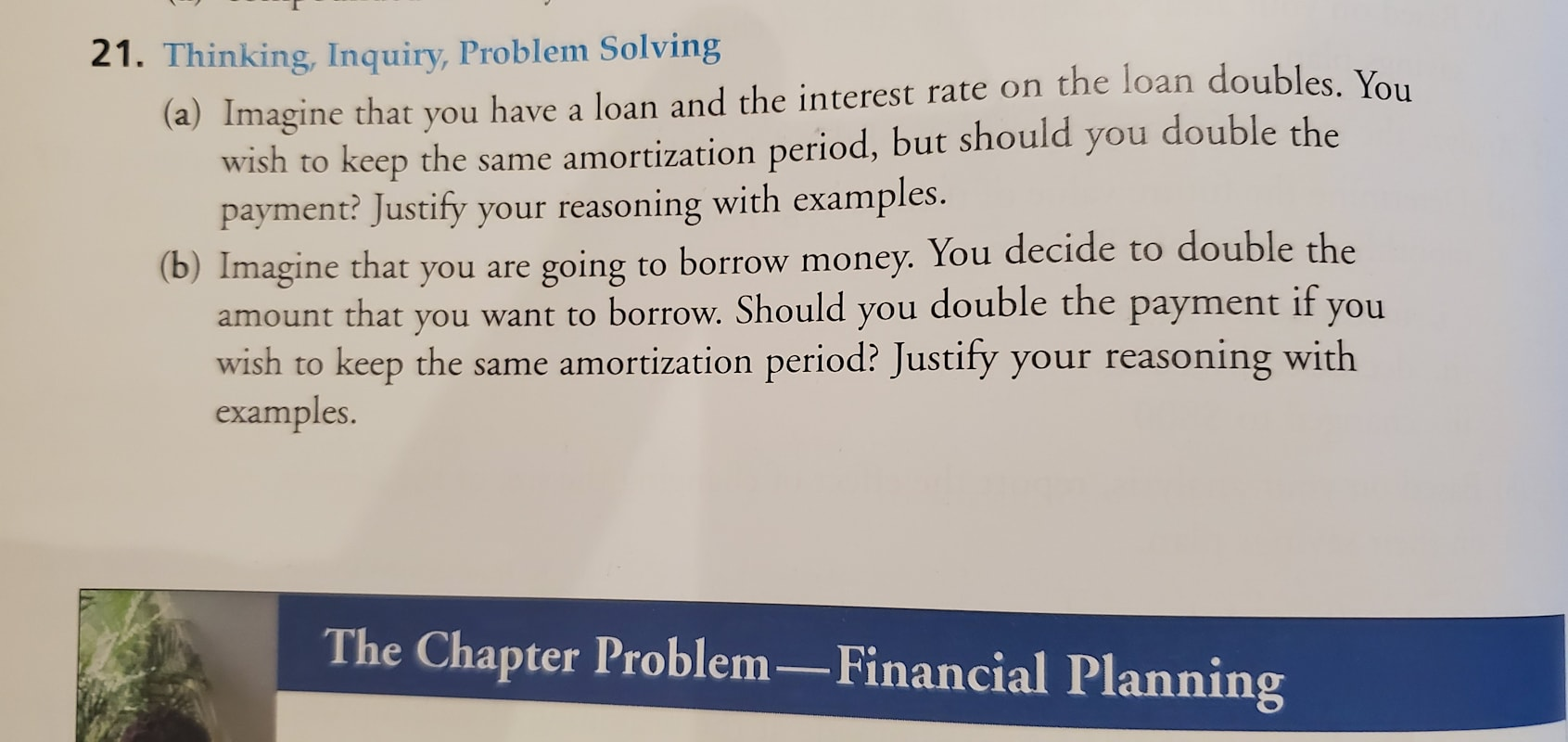  21. Thinking, Inquiry, Problem Solving (a) Imagine that you have a