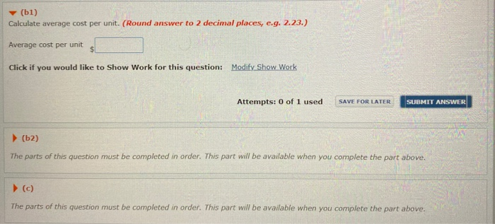 Corp. had a beginning inventory on January 1 of 143 units of