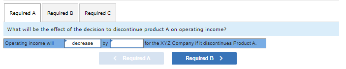 The segmented Income statement for XYZ Company for the year ended December