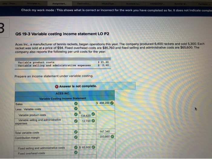  Assignment Electronics... h e r Check my work mode : This