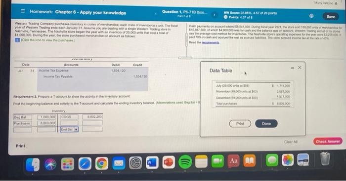  Tanya Homework Chapter 6 - Apply your knowledge Question 1, P6-718boo
