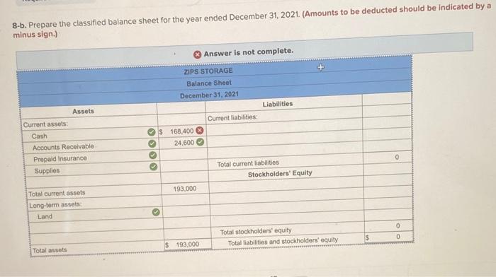 Storage at January 1, 2021, includes the following account balances: Credits Debits