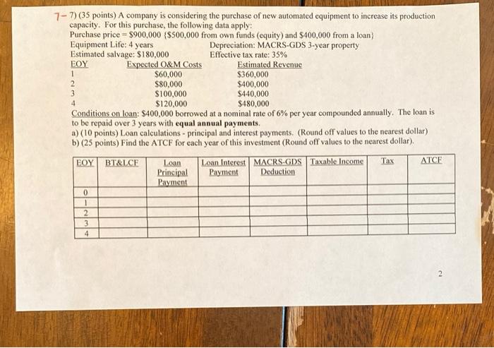 also attached the table) thank you TABLE 8.3 TABLE 8.3 MACRS-GDS percentages