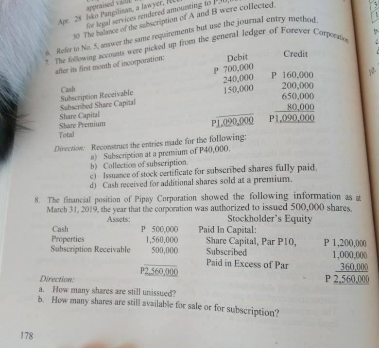 the entries using the memorandum entry method. memorandum entry method and present