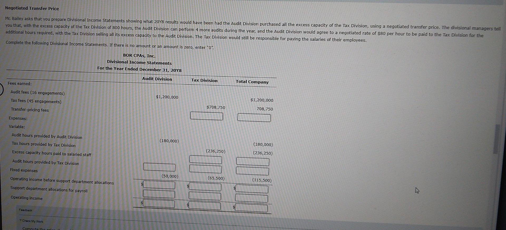 audits of both public companies and privately owned companies. BOR's CPAs also