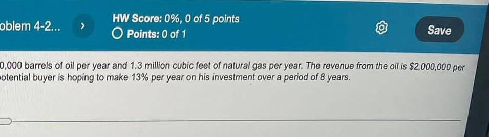 An oil and gas producing company owns 41,000 acres of land in