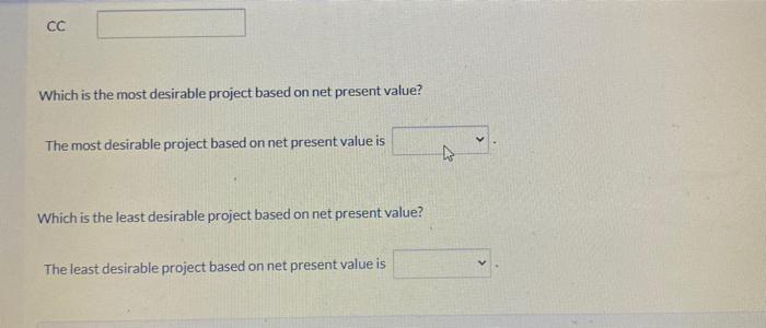Year AA BB CC 1 $8.330 $11.900 $15470 2 10.710 11.900 14.280