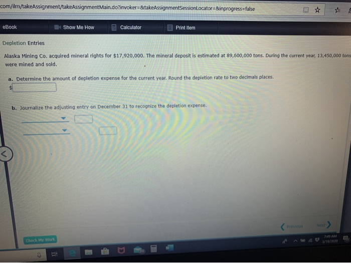  com/ilm/take Assignment/take Assignment Main.do?invoker=&takeAssignmentSessionLocator=&inprogress=false eBook # Show Me How Calculator Print