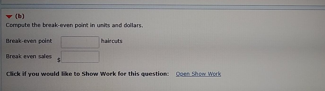 Barber Shop. He employs 4 barbers and pays each a base rate