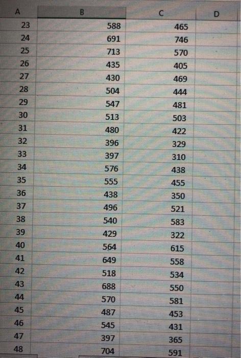 requiring that information. Do not use any rounded values in any of