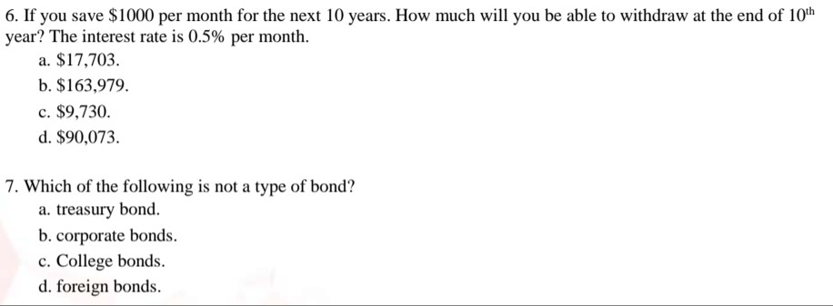 of the chosen answer tysm! Problem 2. Indicate the answer choice that