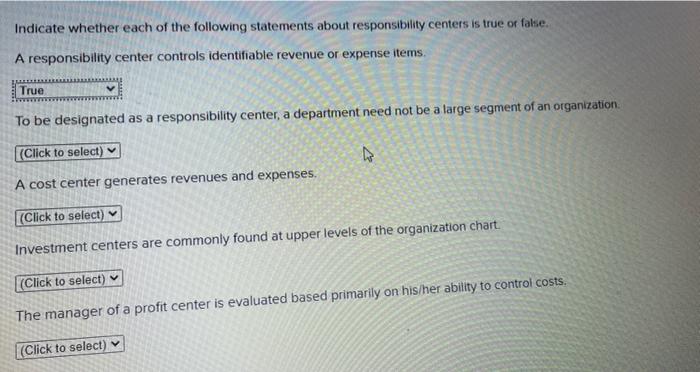 how would i do these Indicate whether each of the following statements