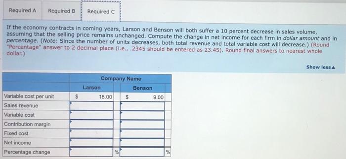 nervous, however, about future economic volatility, He asks you to analyze the