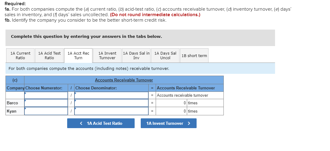 Barco Kyan Company Company Data from the current year-end balance sheets Assets