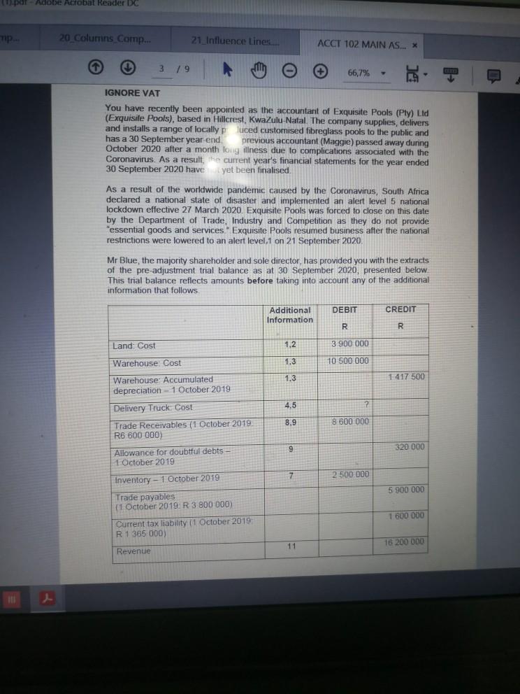  po Adobe Acrobat Reader DC 20 Columns Comp... 21 Influence Liner