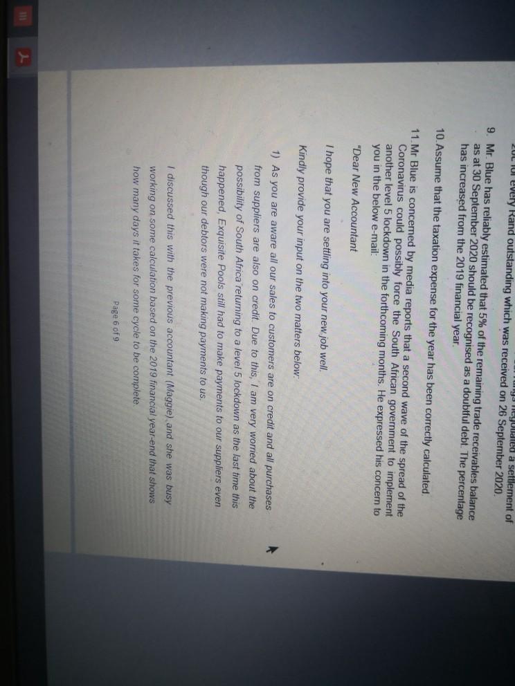 has a 30 September year end previous accountant (Maggie) passed away during