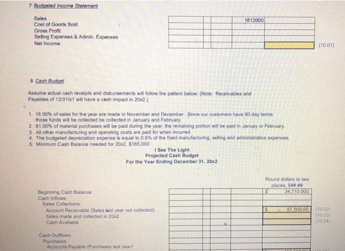 to search Ne TES: 1 Seo The Light Projected Balance Sheet As